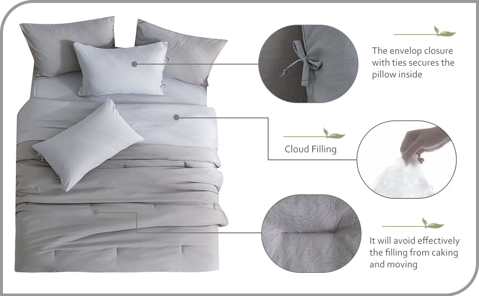 Aesthetic Solid Poly Cotton Comforter Set