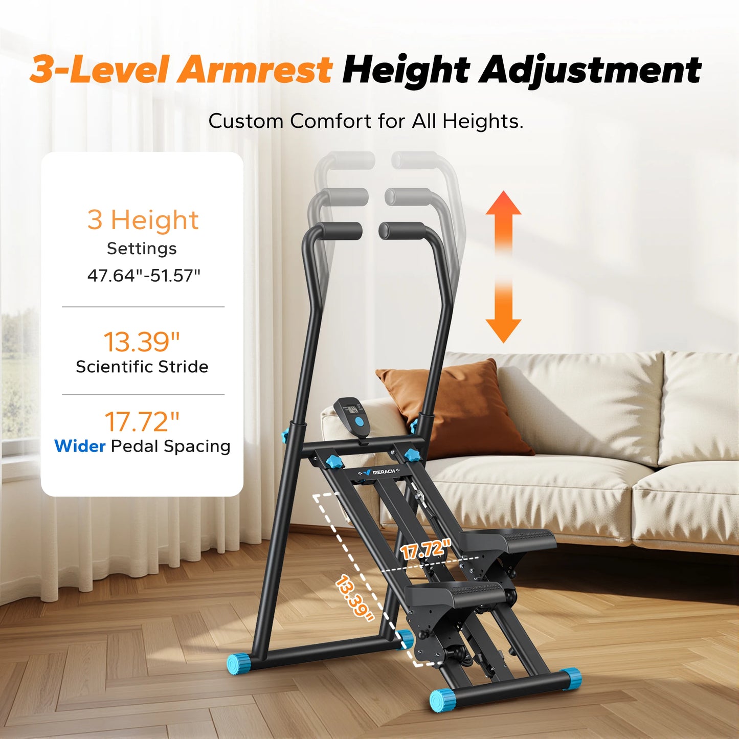 Stair Stepper Vertical Compact Folding Exercise Climber