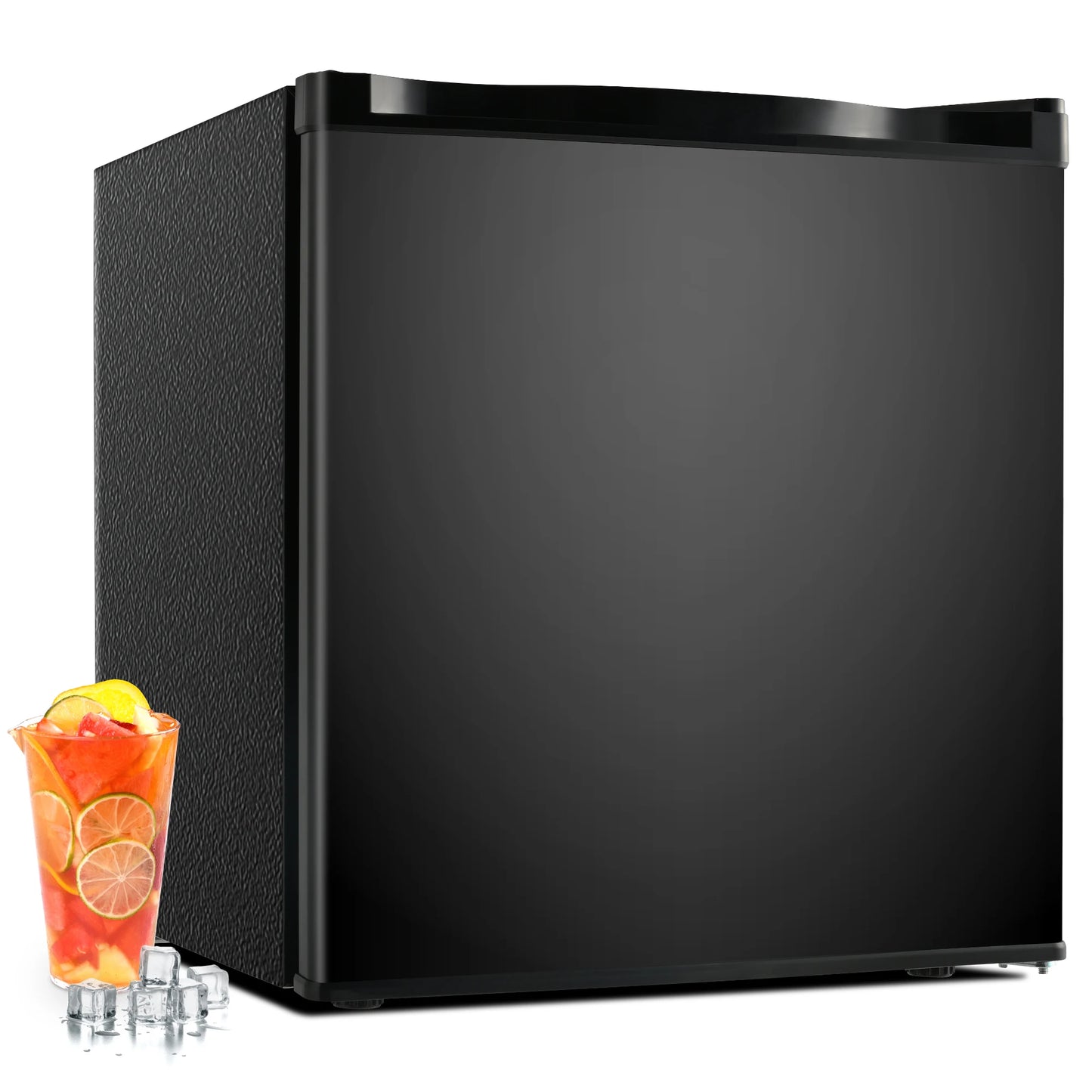 Mini Fridge with Freezer Reversible Single Door
