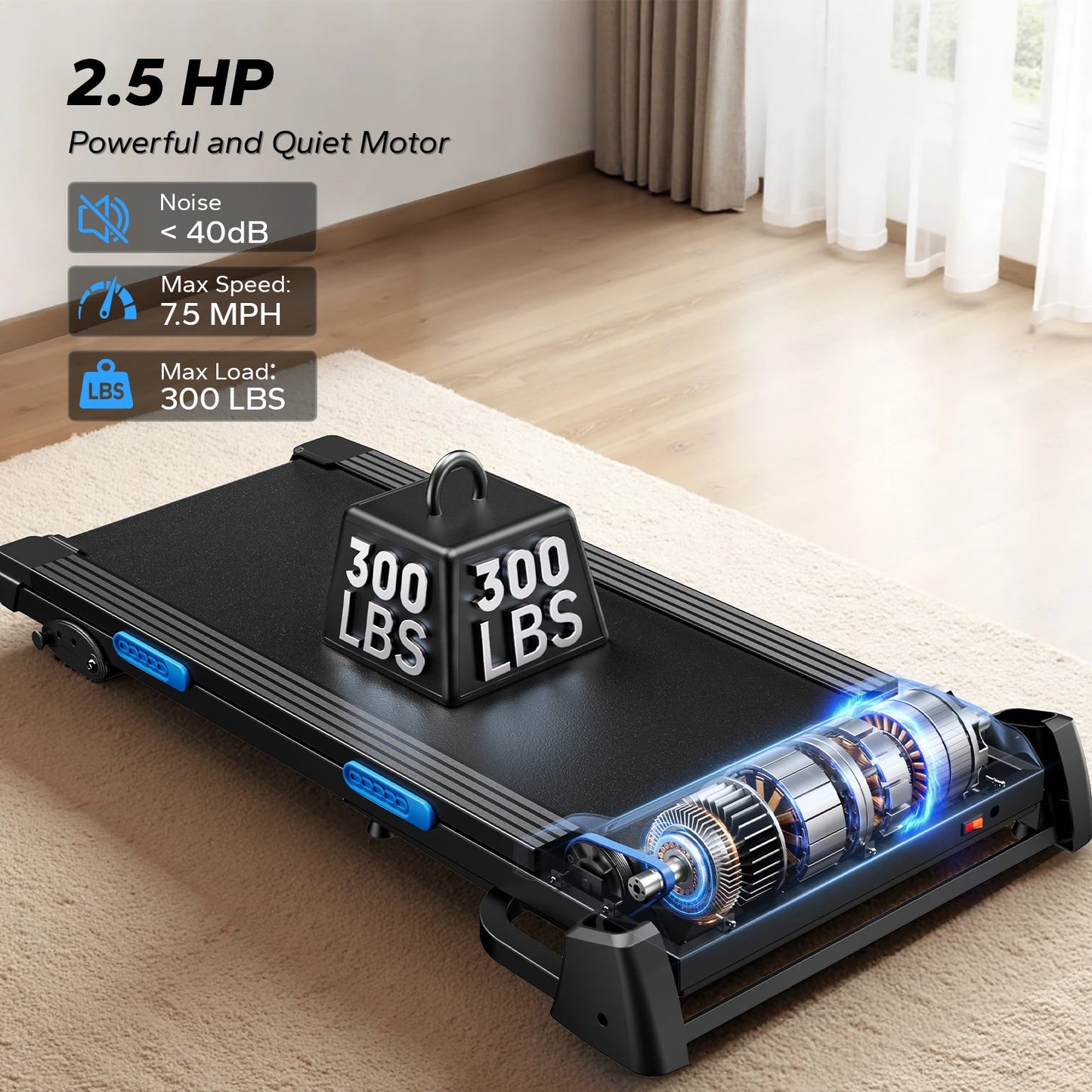 Foldable Treadmill Incline Quiet