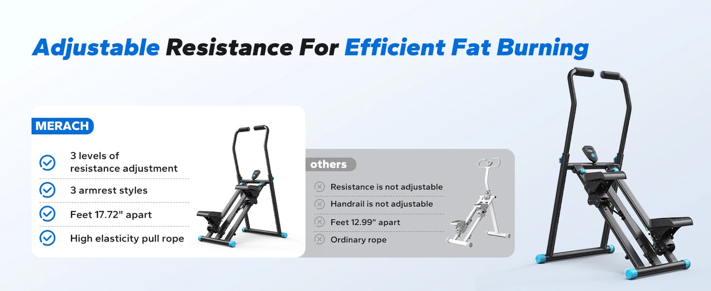 Stair Stepper Vertical Compact Folding Exercise Climber