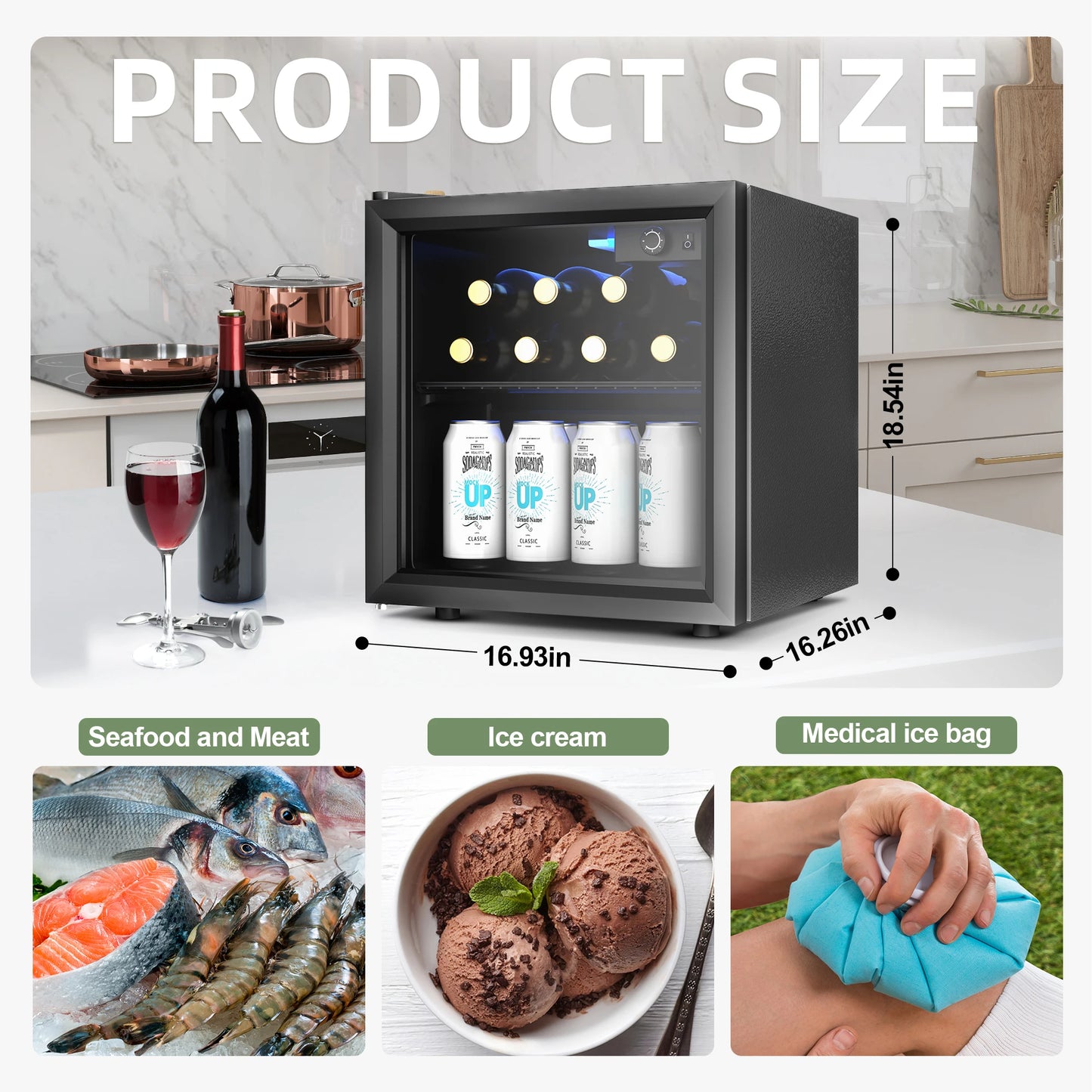 Mini Fridge Beverage Refrigerator Cooler