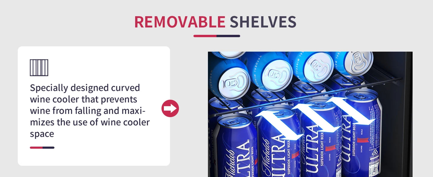 Mini Fridge Beverage Refrigerator Cooler