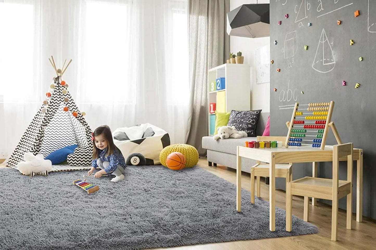 Plush Fluffy Ultra Soft Indoor Modern Rugs