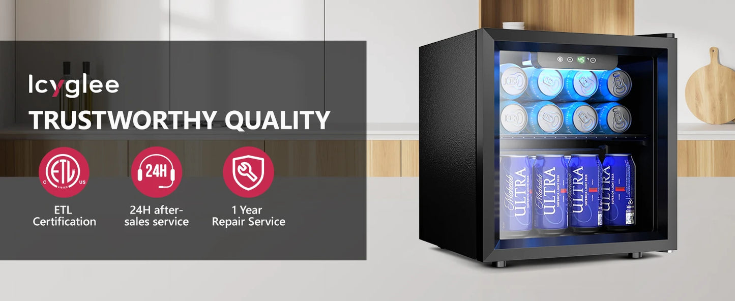 Mini Fridge Beverage Refrigerator Cooler