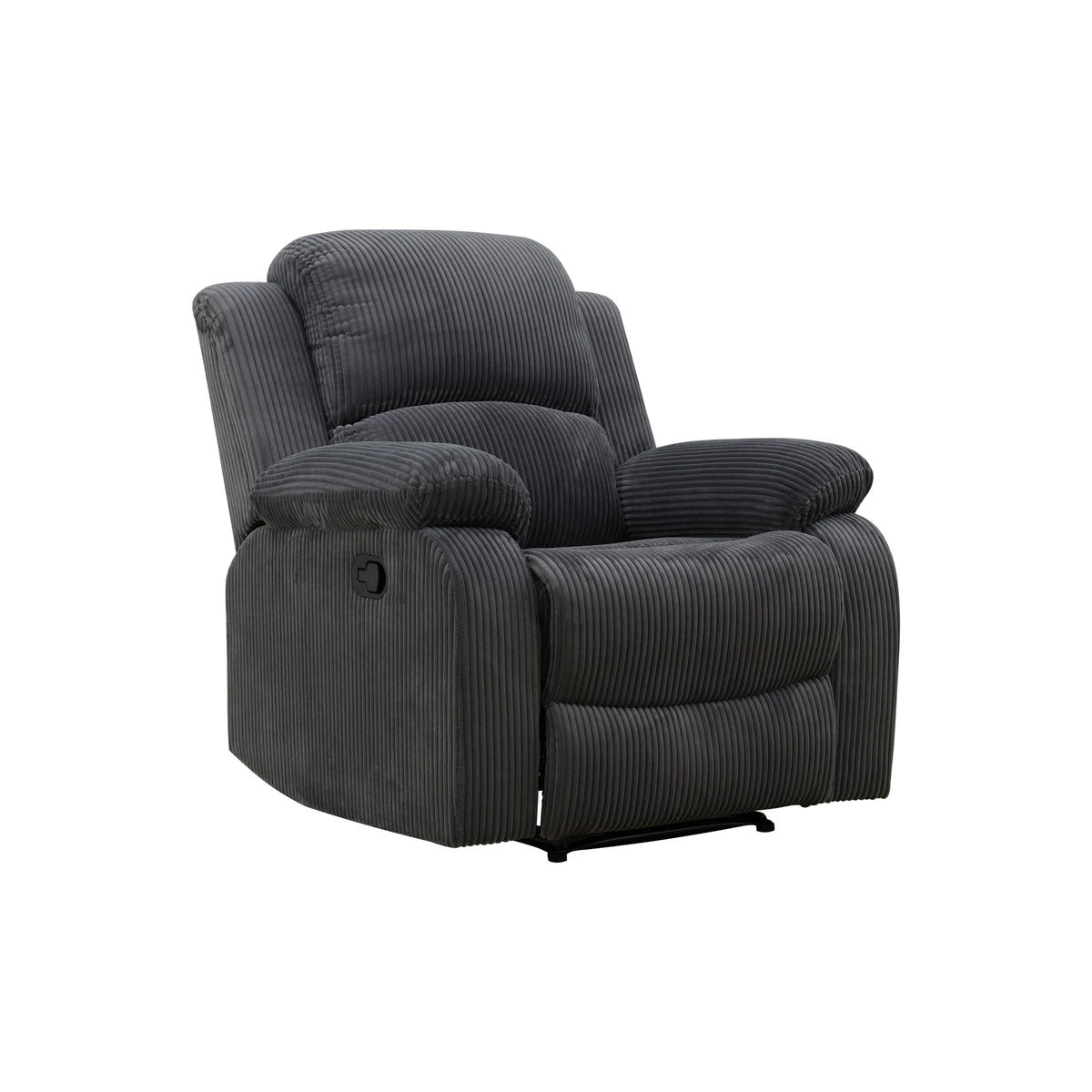 Multi-Functional Smart Sofa - Soft Dark Grey Corduroy Recliner
