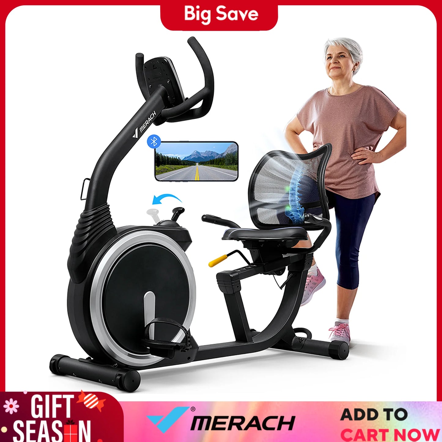 Magnetic Stationary Heart Rate Handle