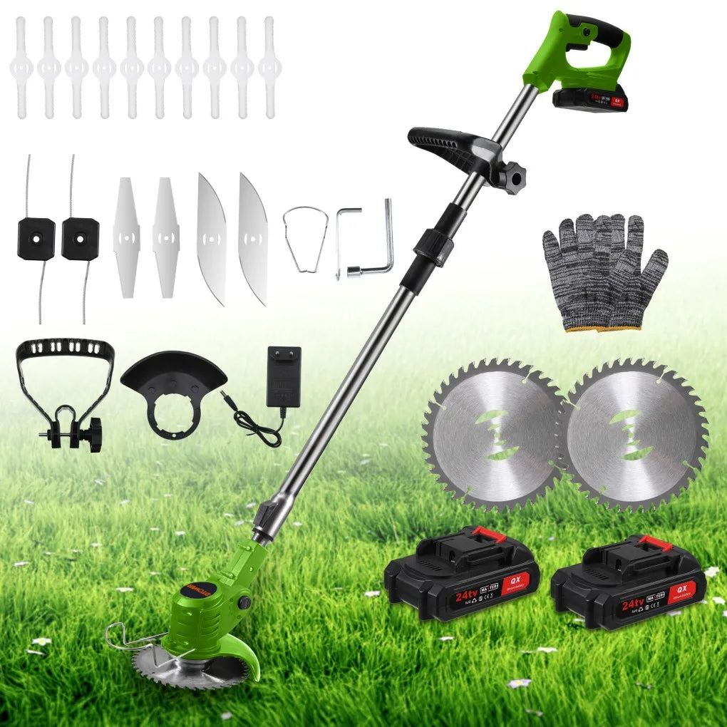 Electric Weed Wacker with Metal Blade