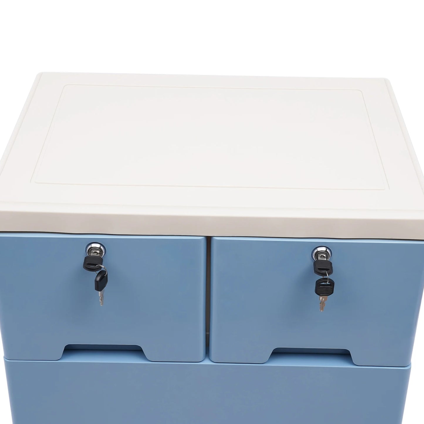 Chest Storage Stand Cabinet with 6 Drawers & 4 Wheels