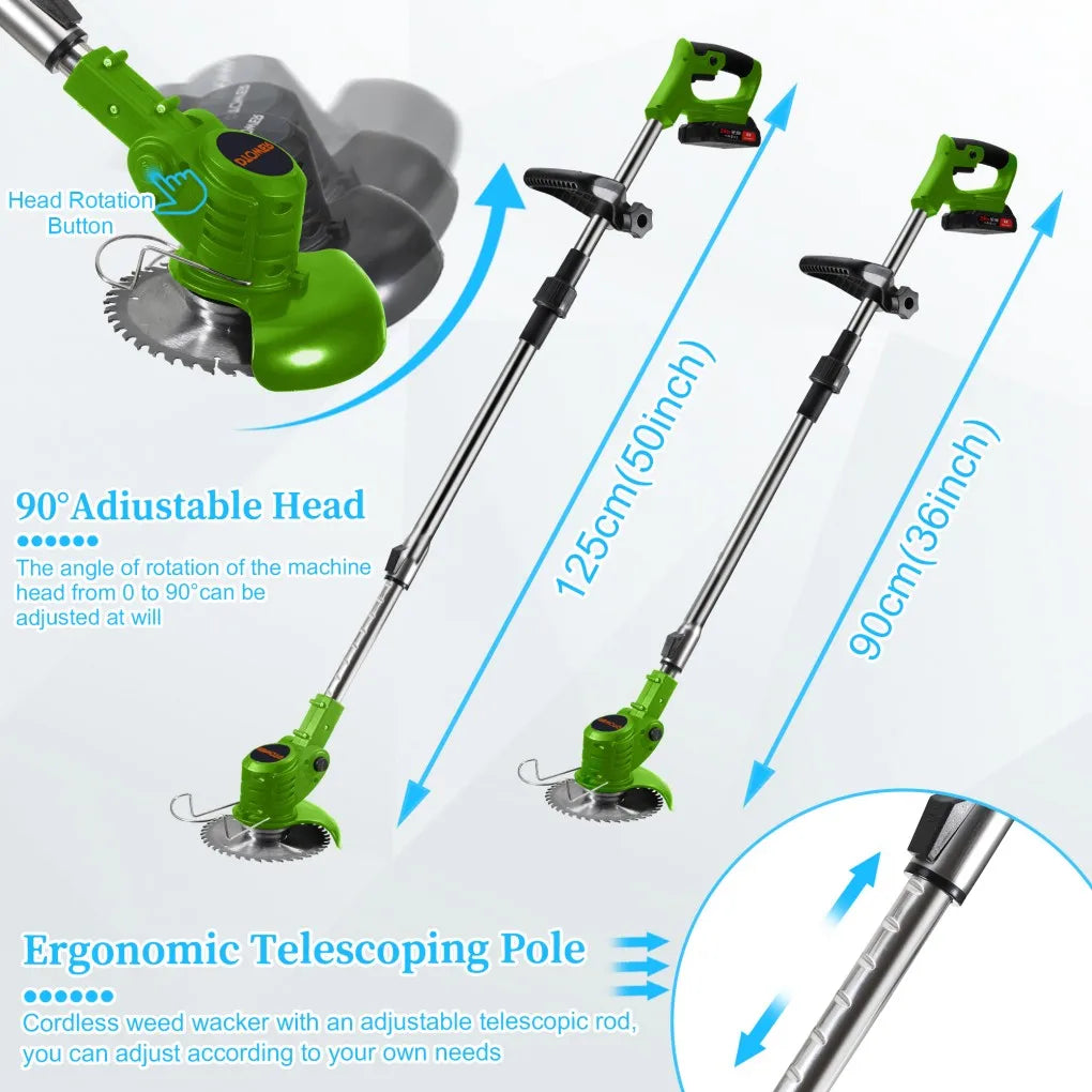 Electric Weed Wacker with Metal Blade