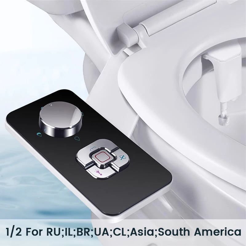Toilet Dual Nozzles Frontal & Rear Wash Cold Water Personal Hygiene