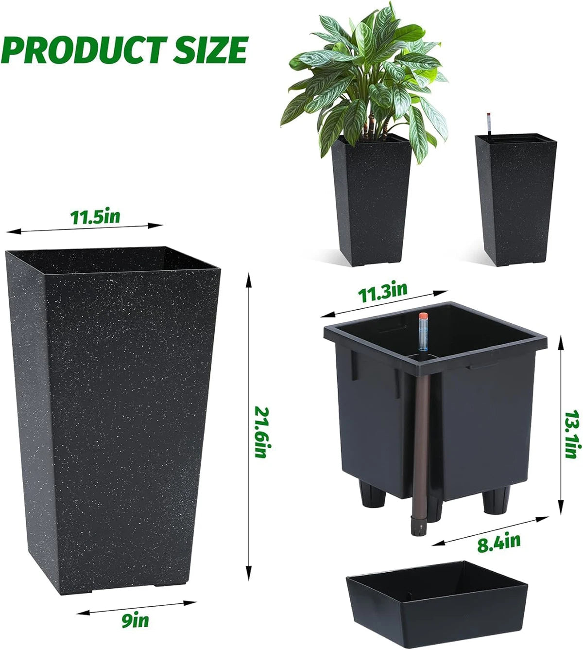 Rectangular Planters Set