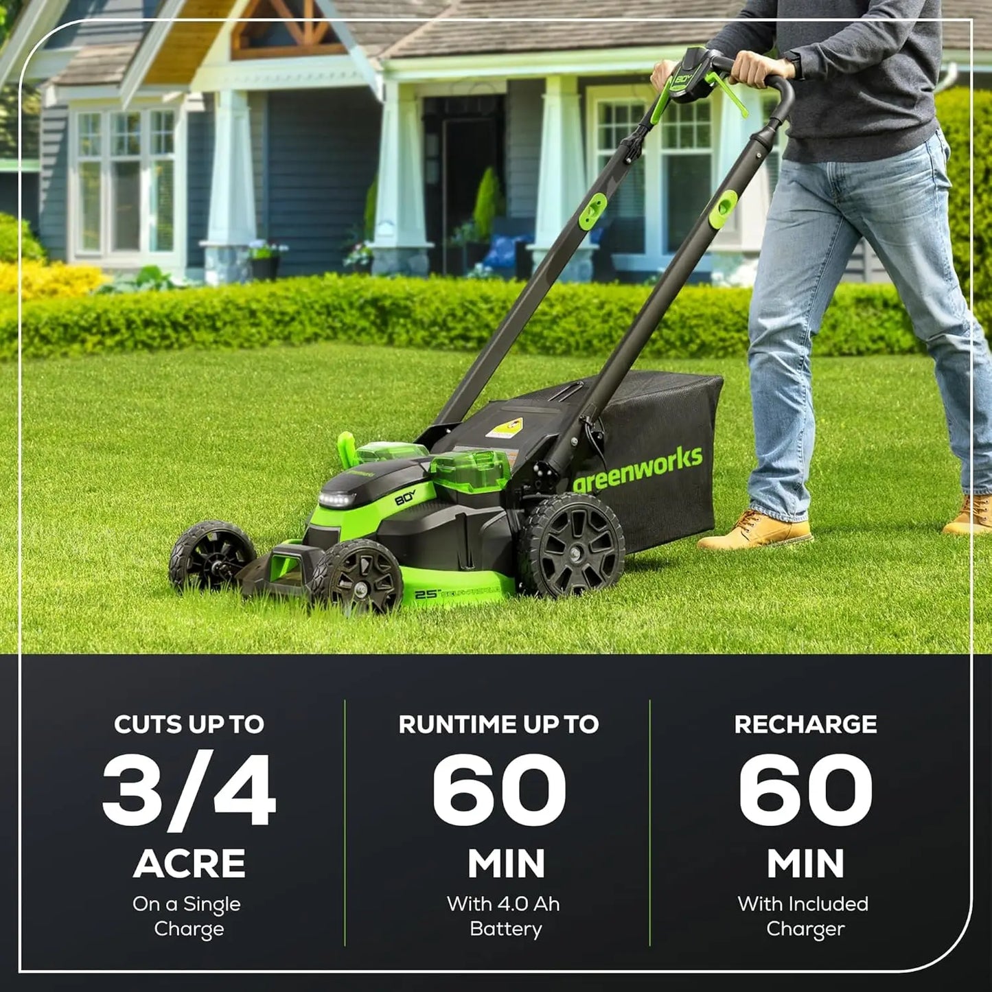 Brushless Cordless (Self-Propelled) Dual Blade Lawn Mower