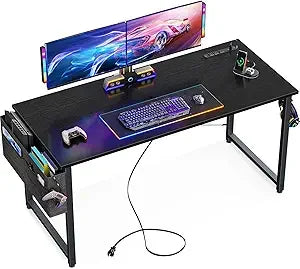 Small Desk with Power Outlets and USB Port