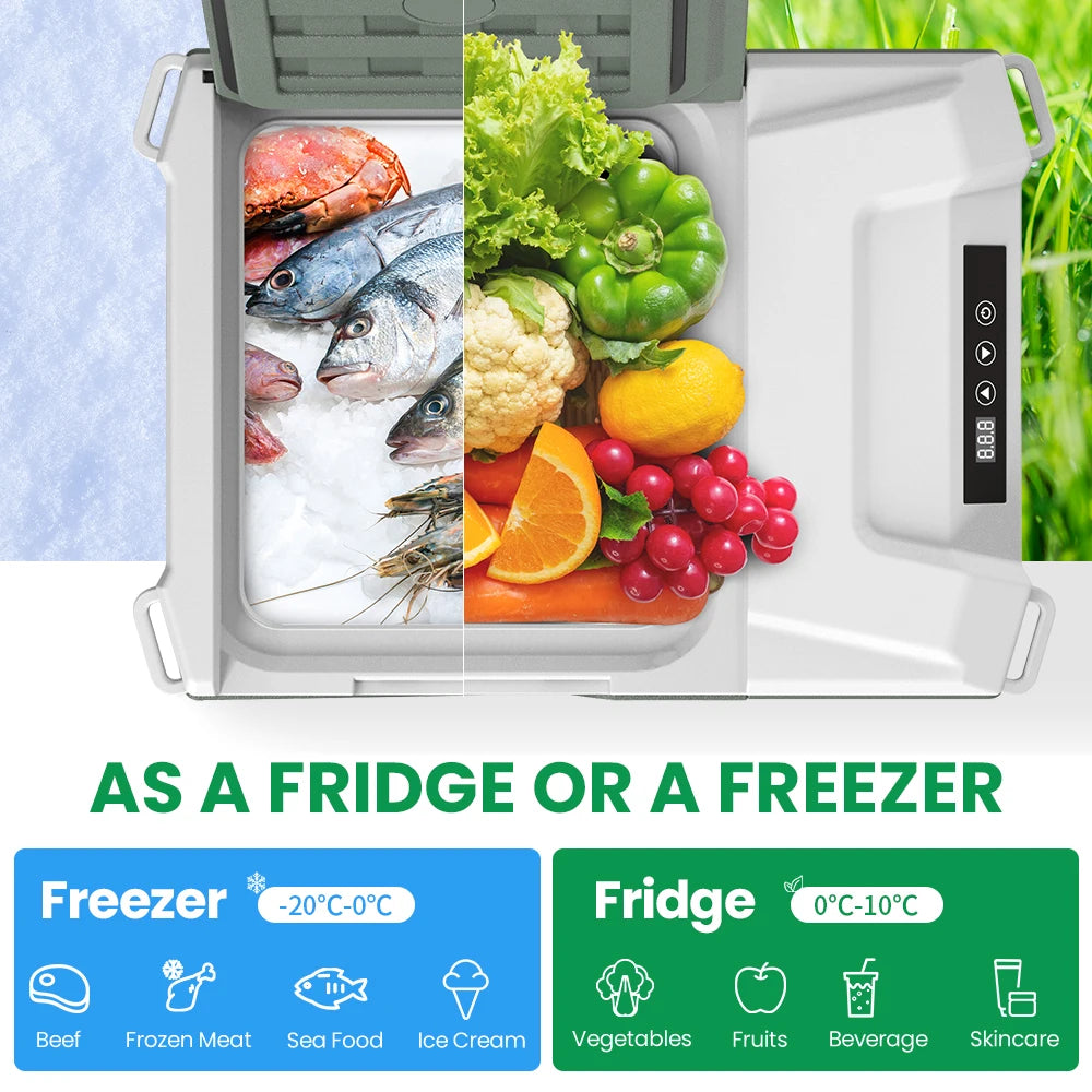 Portable Refrigerator with AC Electric Cooler Plug