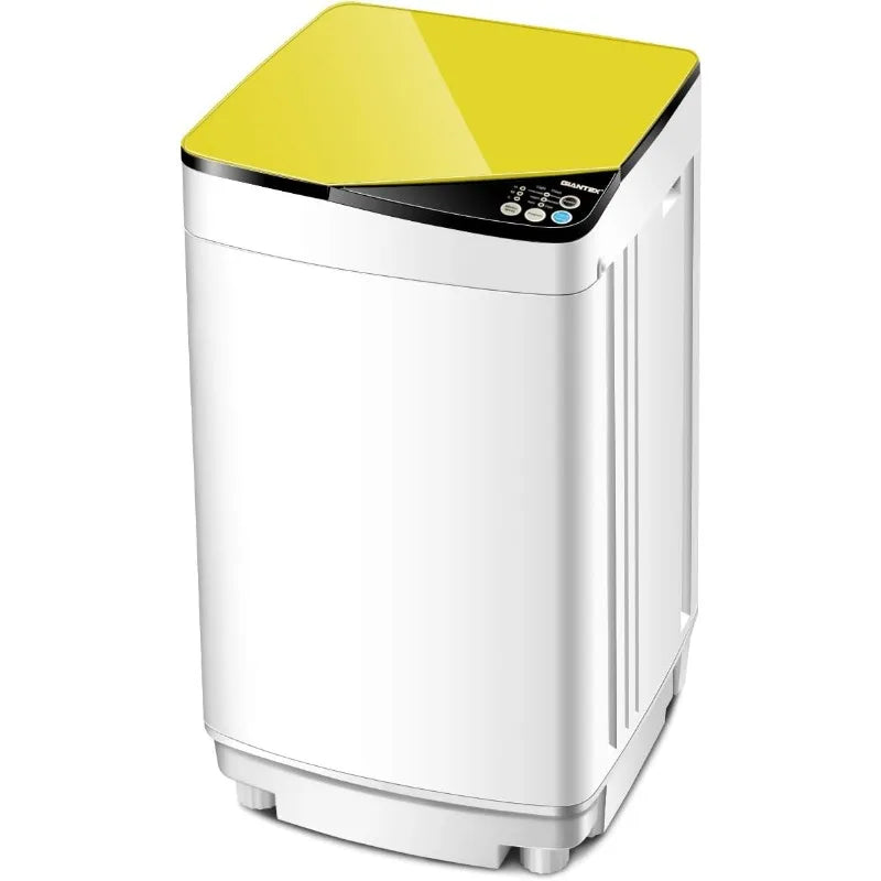 Capacity Compact Laundry Washer with Built-in Barrel Light Drain Pump and Long Hose