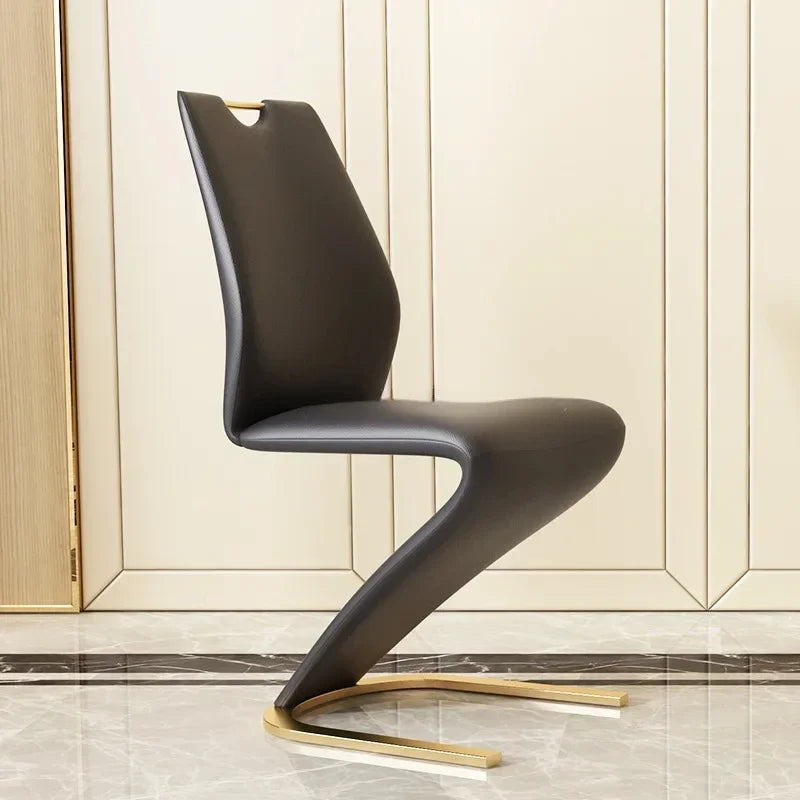 Modern Luxury Gold Dining Room Set