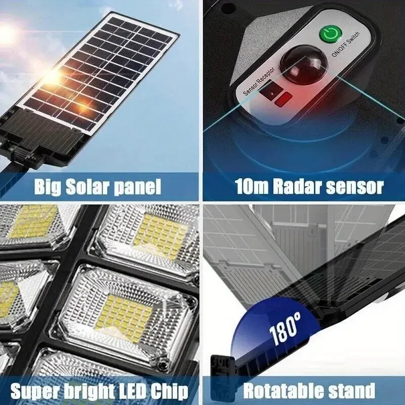 Patio Ultra Powerful Solar Lamp With Remote Control