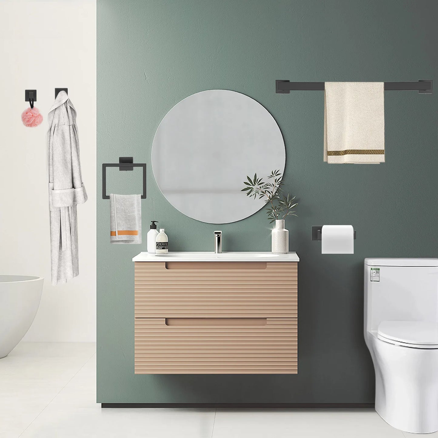 Bathroom Towel Bar Set
