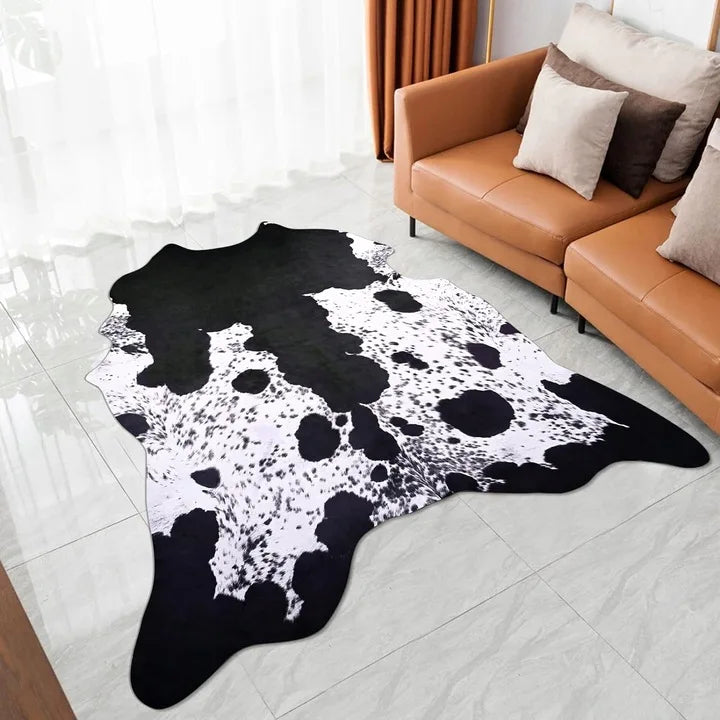 American style Animal Print Rug faux fur