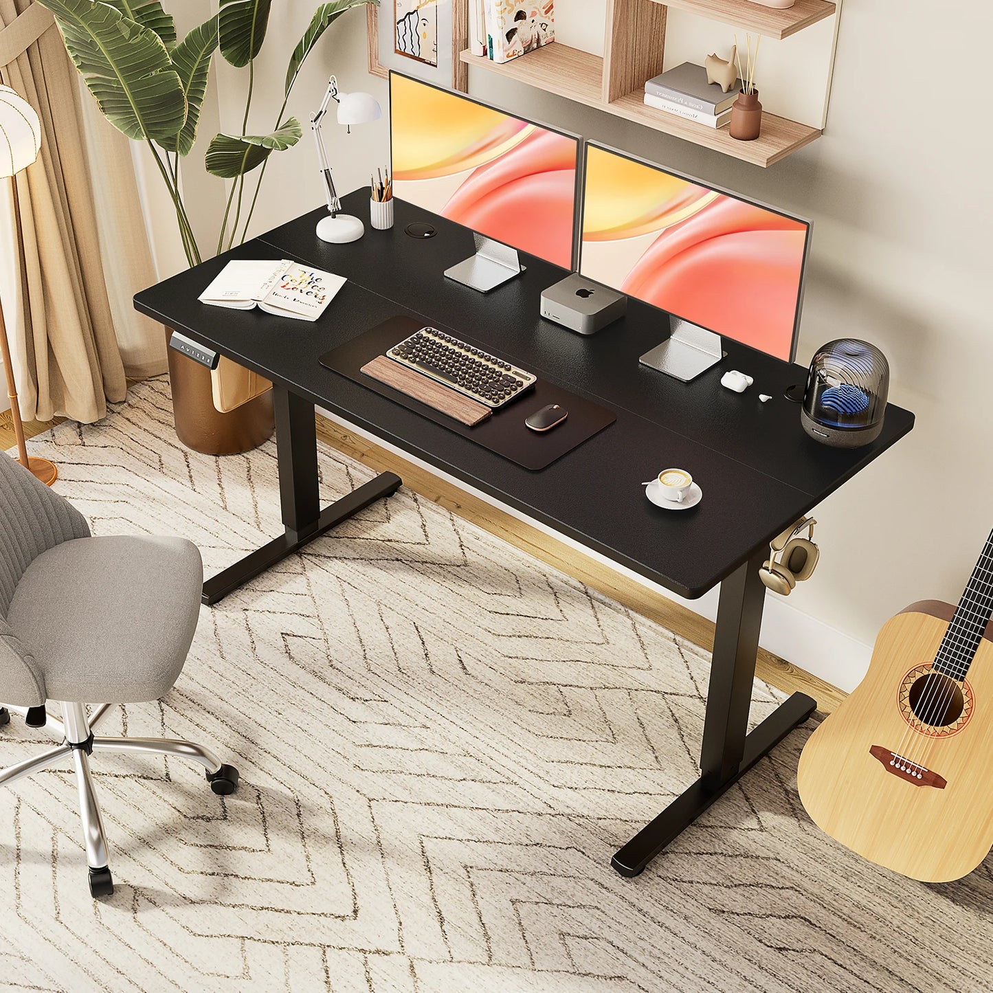 Electric Standing Computer Desk - Height Adjustable