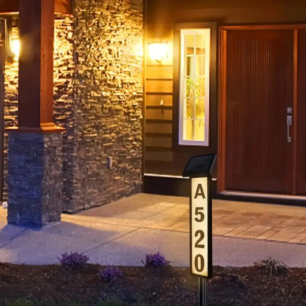 Front Patio House Number LED Light