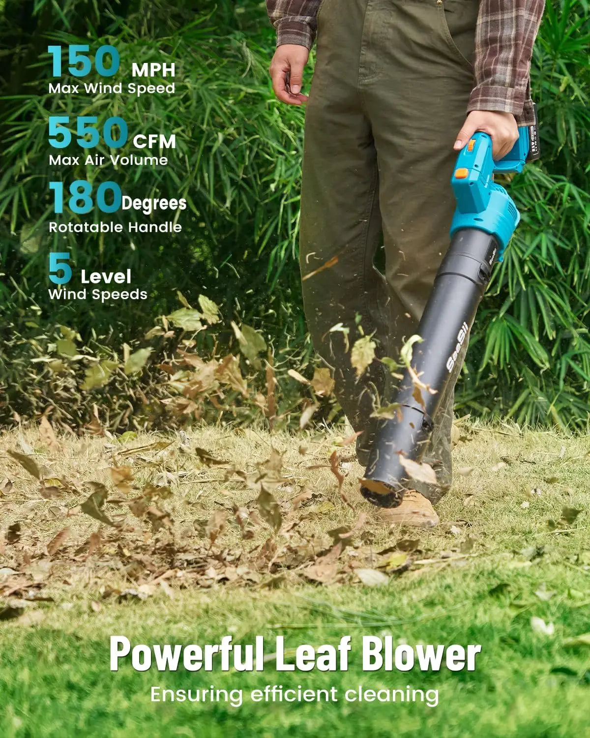 Electric String Trimmer Leaf Blower Combo Kit