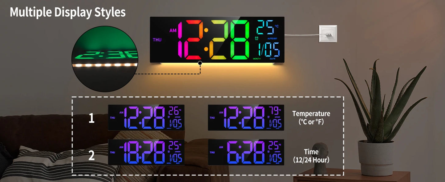 Big LED Display with Remote Clock