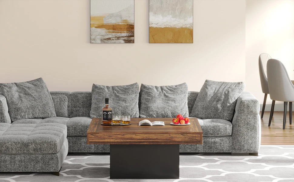 LED Square Coffee Table