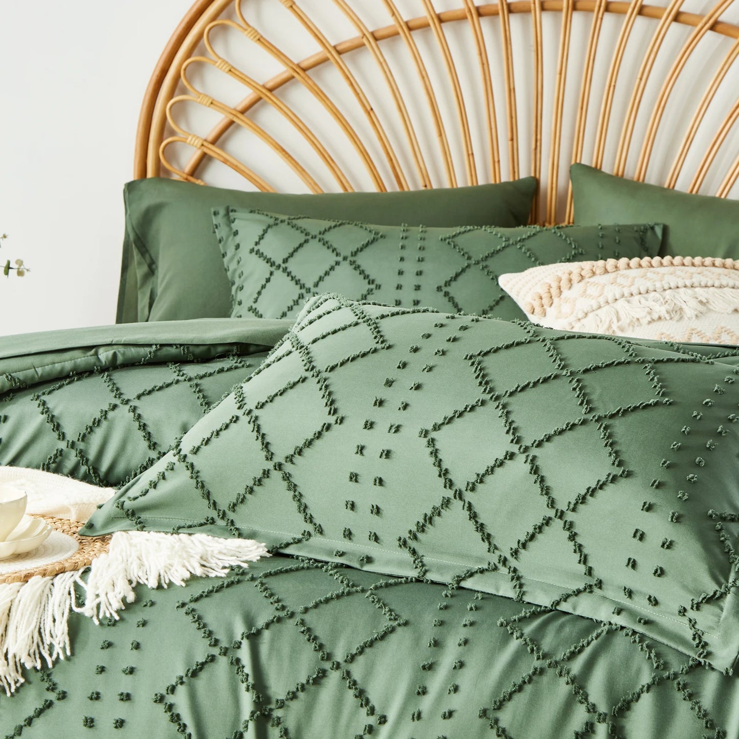 Tufted Boho Comforter Set