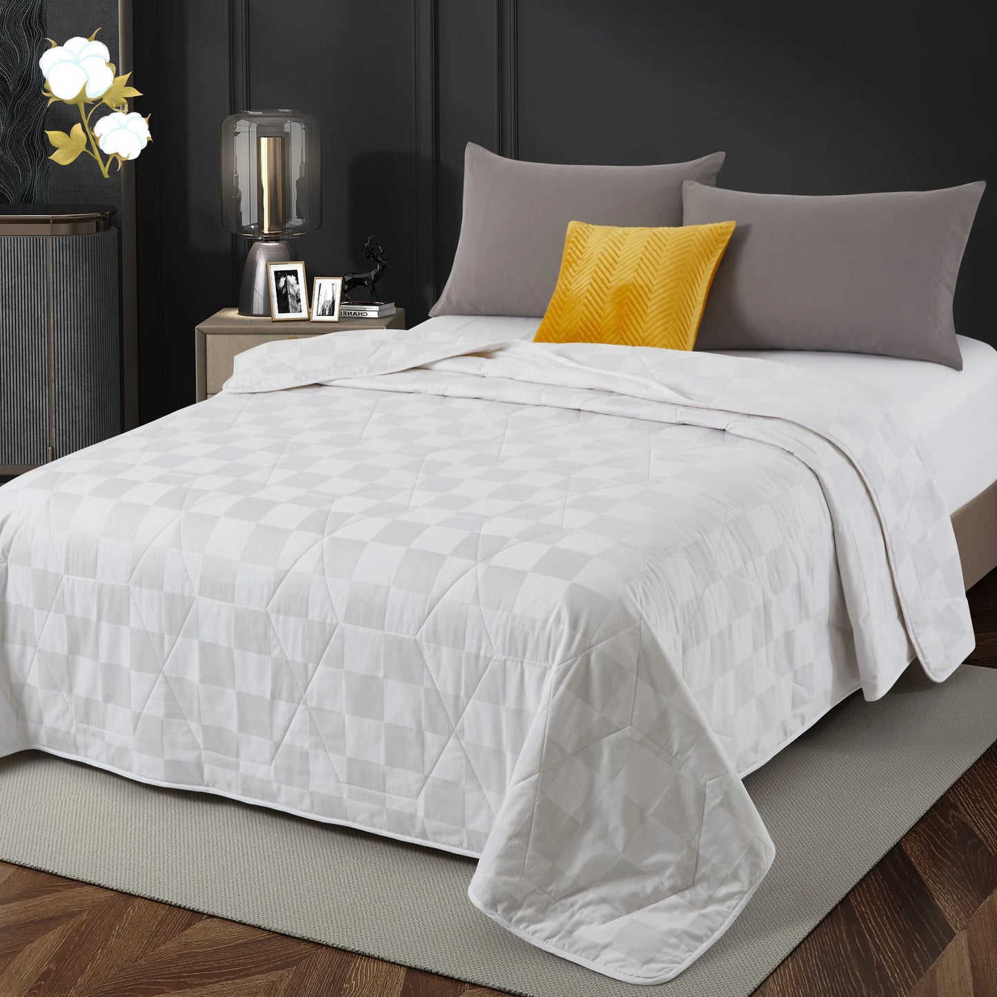 Cotton Luxury Comforter Cooling Summer Quilt