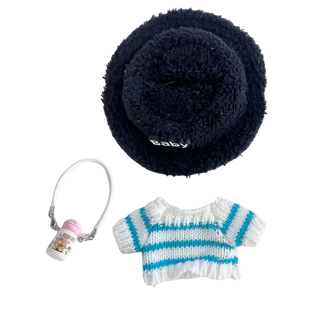 Mini Labubu Dolls Outfit Clothes Accessories without Doll