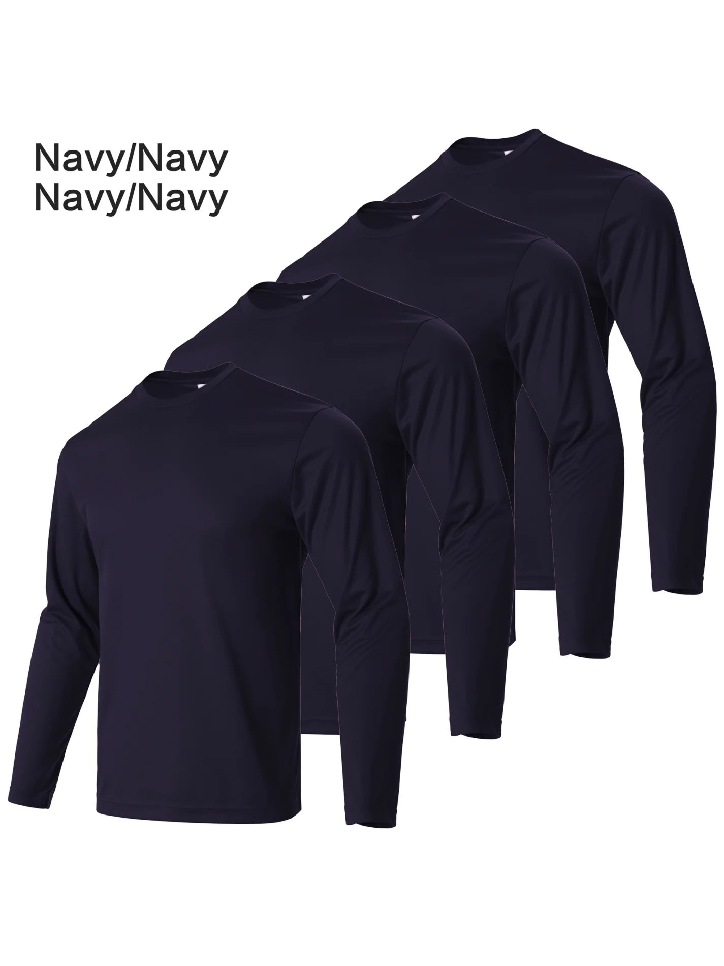 Men's Solid Color Round Neck T-shirt for Fitness and Running