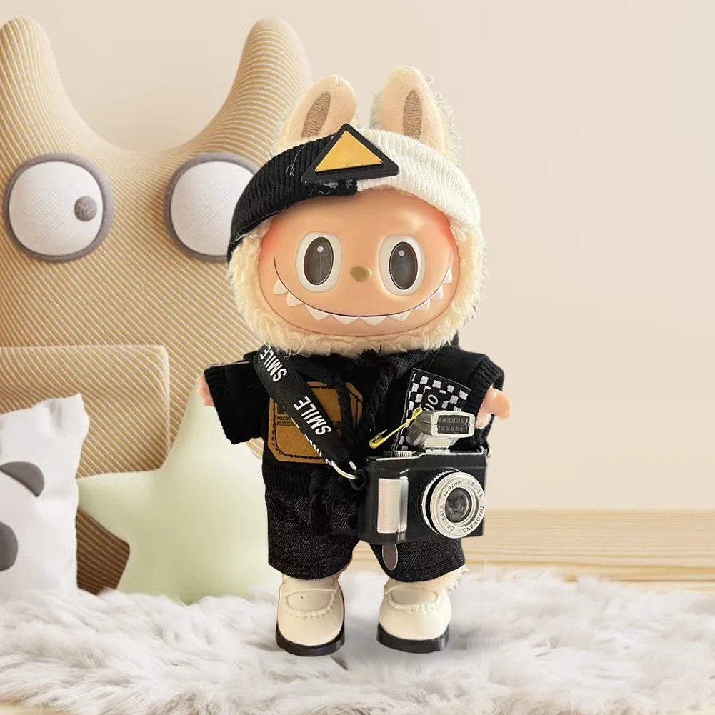 Mini Labubu Dolls Outfit Clothes Accessories without Doll