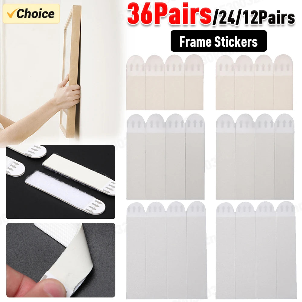 White Tape Damage-Free Picture and Frame Hanging Strips