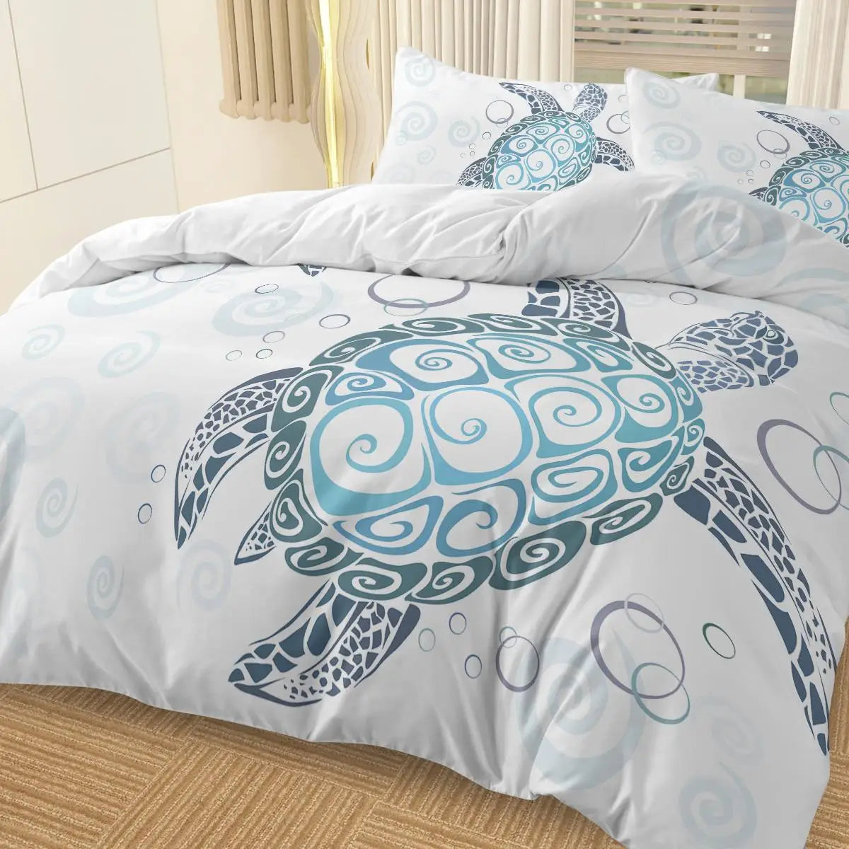 Aqua Teal Sea Bedding Set