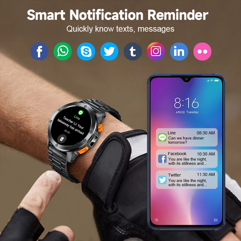 Military Sports Smartwatch for Men