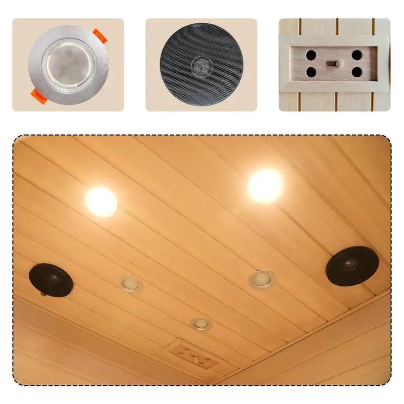 Sauna with Heating Panel for 2 Persons