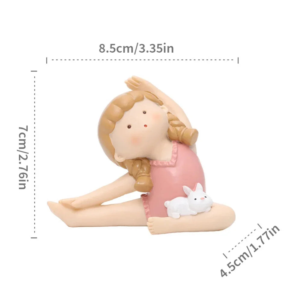 Girl Bedroom Decor - Bunny Girl Figurines Statue