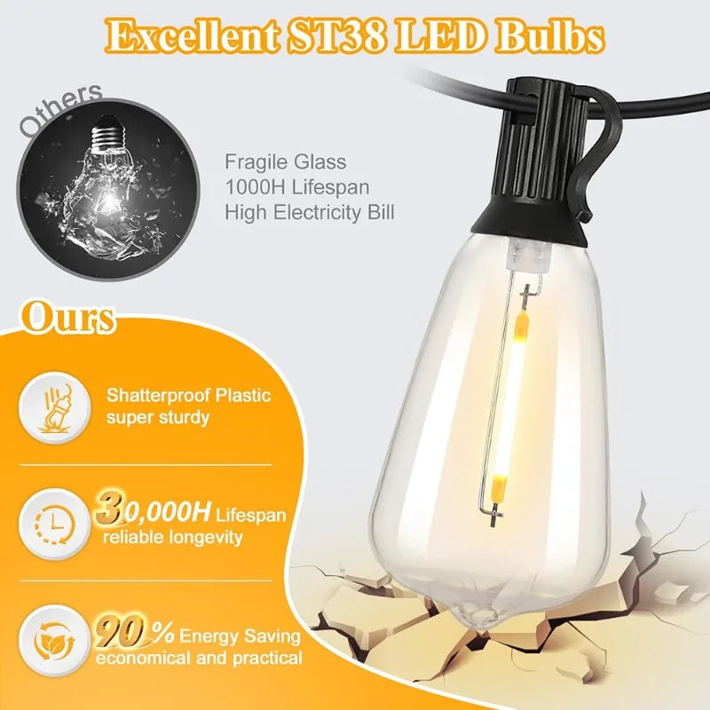 LED Patio Lights Waterproof
