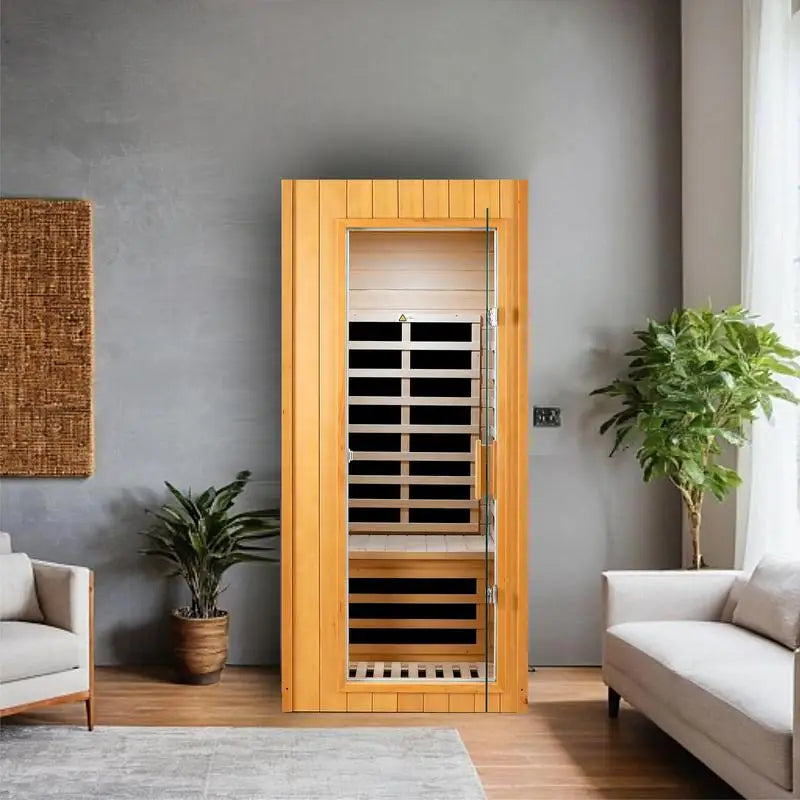 1-Person Indoor Sauna with Roof Design