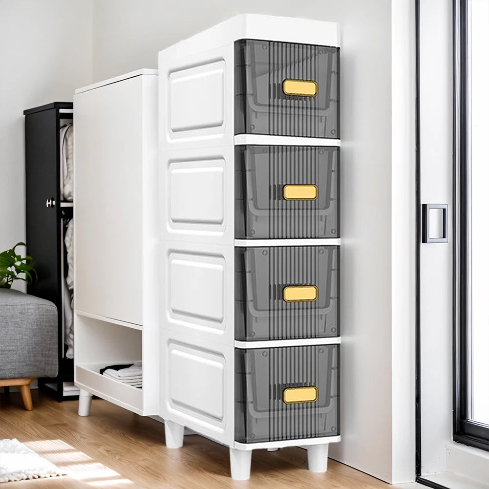 Narrow Toilet Drawer Tier Waterproof Closestool Crevice Organizer Rack