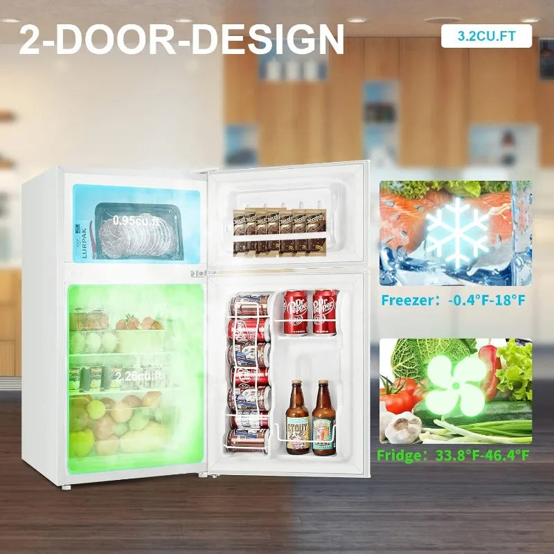 Mini Fridge with Freezer
