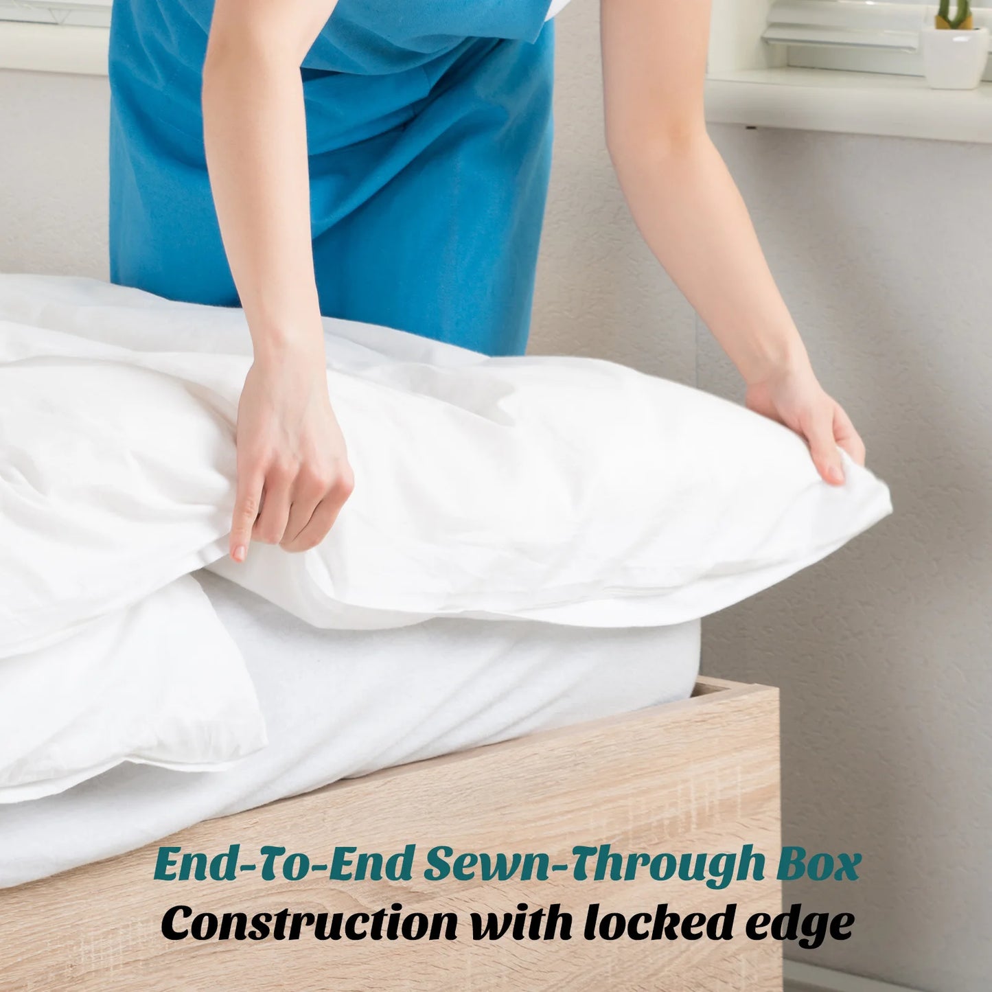 All Season Blanket with Corner Tabs Box Stitched Comforter