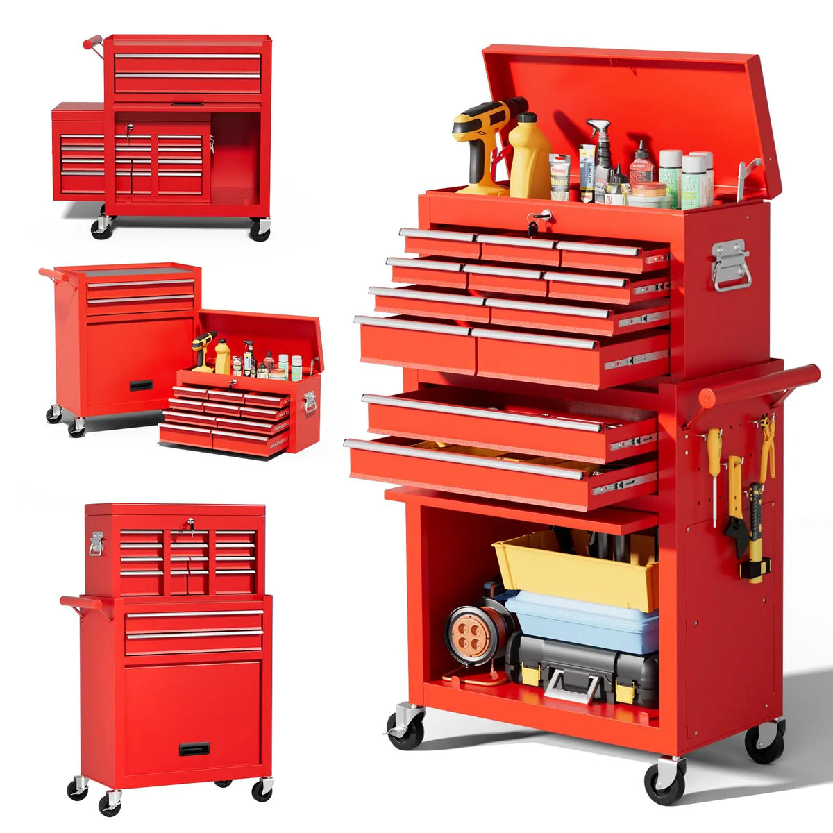 Heavy Duty Rolling Tool Chest with Wheels