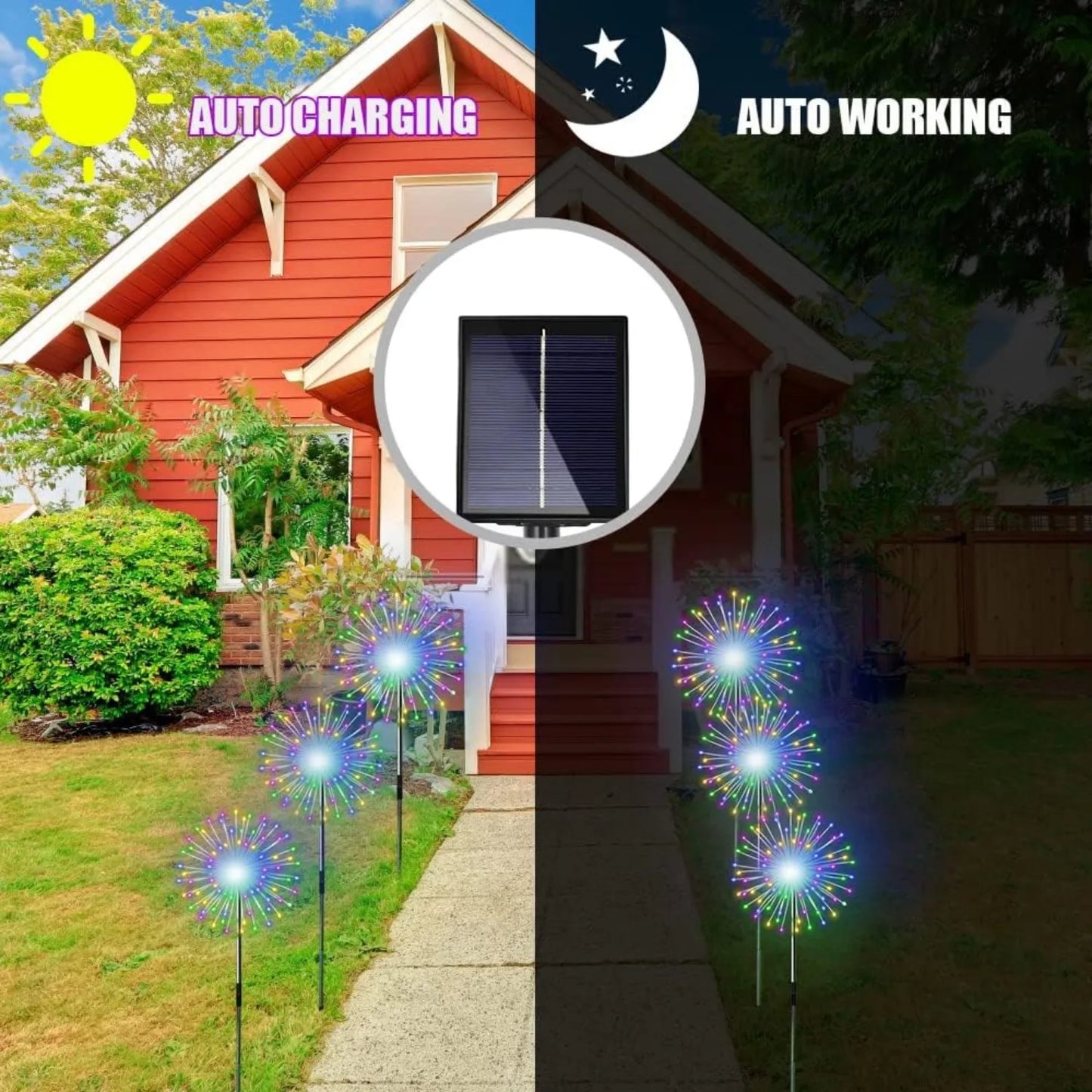Patio Solar Firework String Lights