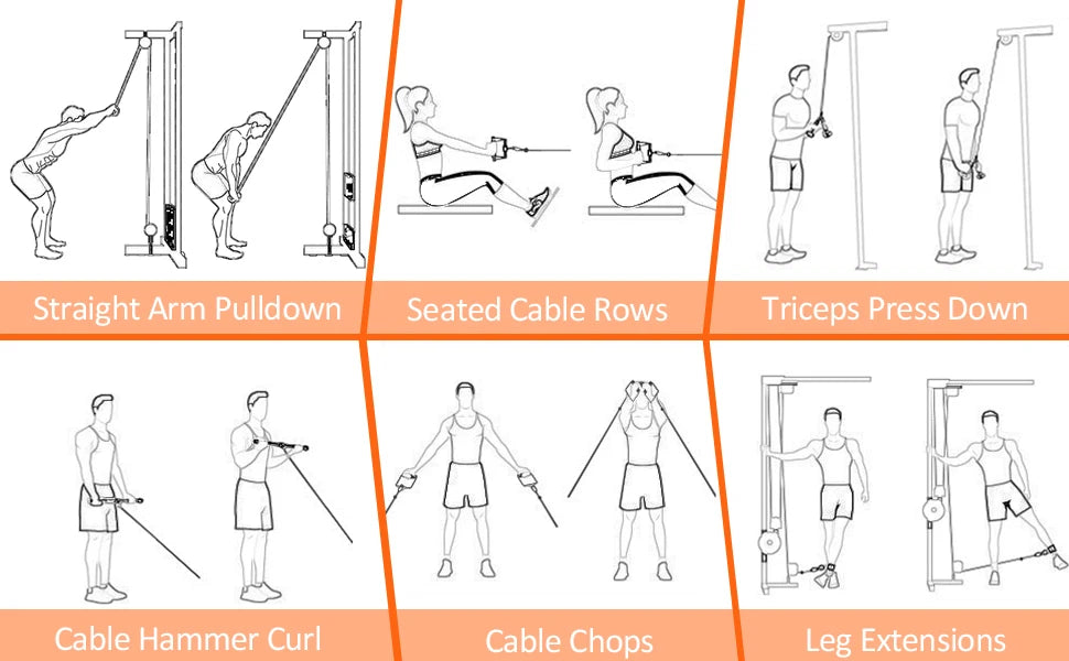 Cable Machine Accessories for Home Gym