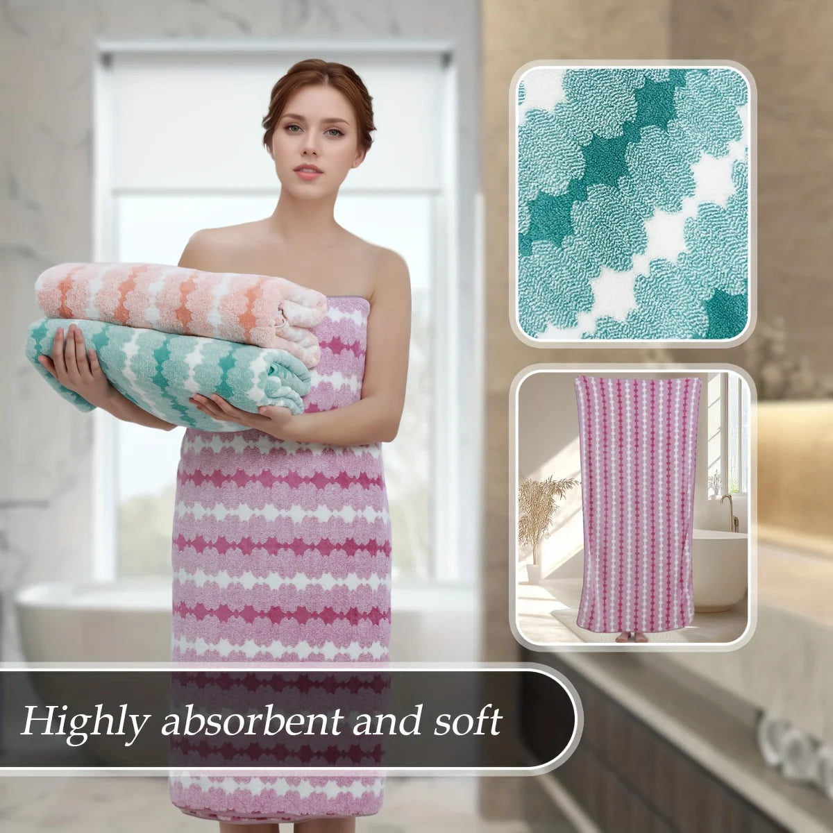 4 to 8 Piece Cotton Towel Set