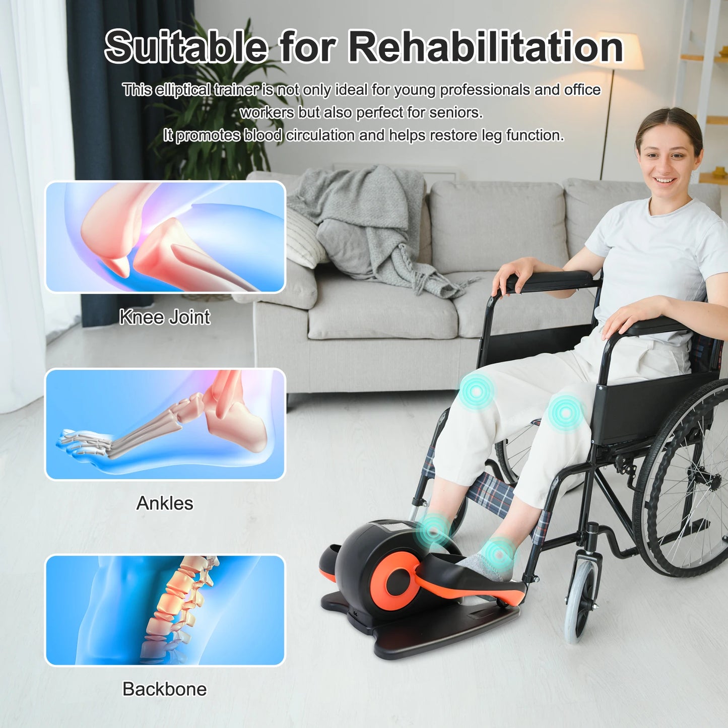 Exerciser Seated Elliptical Machine