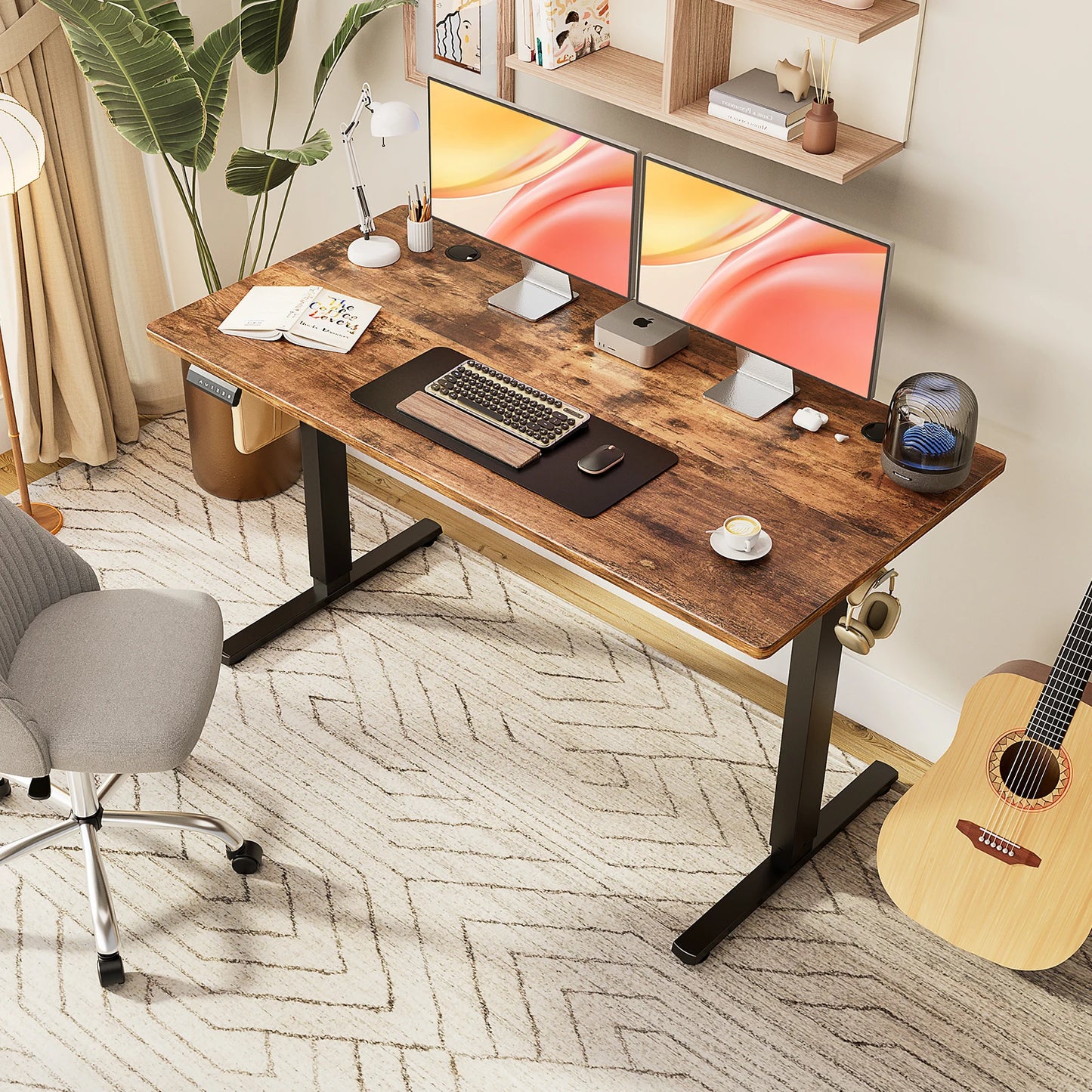 Electric Standing Computer Desk - Height Adjustable